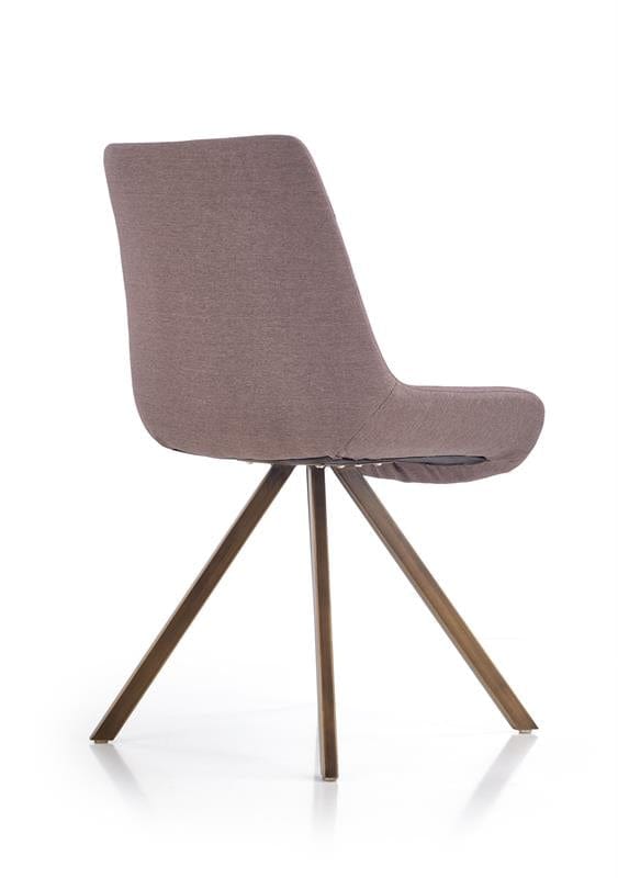 Halmar Scaun tapitat cu stofa si picioare metalice Kai-290 Grej, l55xA59xH85 cm