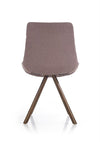 Halmar Scaun tapitat cu stofa si picioare metalice Kai-290 Grej, l55xA59xH85 cm