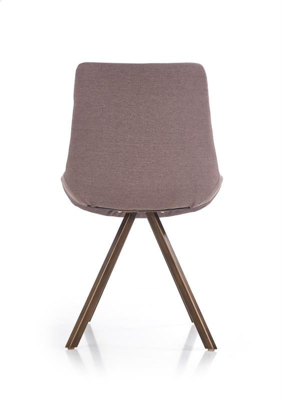 Halmar Scaun tapitat cu stofa si picioare metalice Kai-290 Grej, l55xA59xH85 cm
