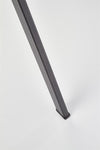 Scaun tapitat cu stofa si picioare metalice Kai-360 Bej / Negru, l51xA64xH90 cm (11)