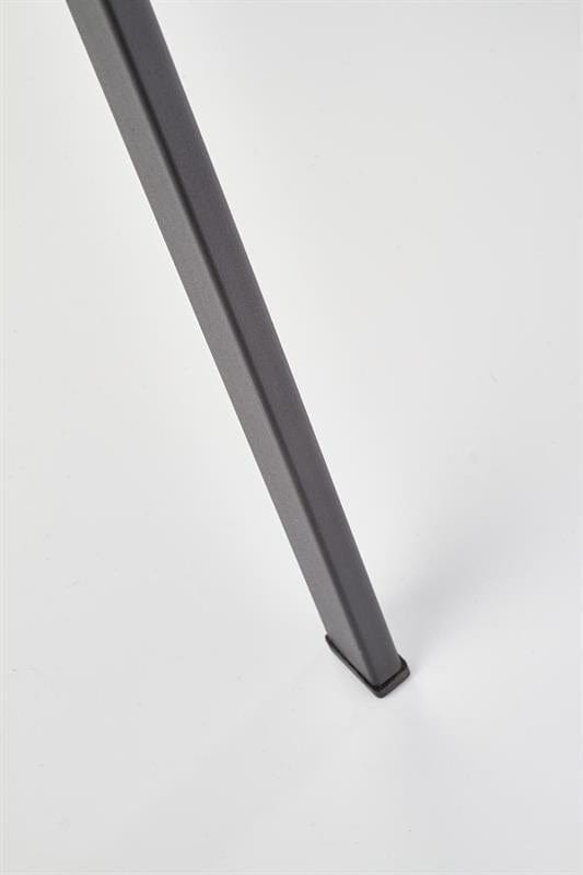 Scaun tapitat cu stofa si picioare metalice Kai-360 Bej / Negru, l51xA64xH90 cm (11)
