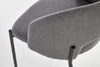 Halmar Scaun tapitat cu stofa si picioare metalice, Kai-373 Gri / Negru, l51xA57xH77 cm