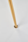 Halmar Scaun tapitat cu stofa si picioare metalice Kai-381 Velvet Gri / Auriu, l48xA58xH88 cm