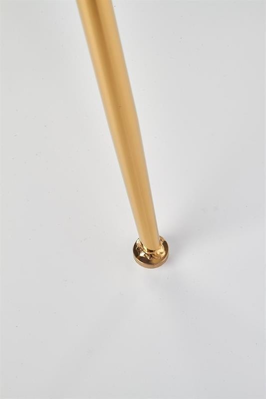 Halmar Scaun tapitat cu stofa si picioare metalice Kai-381 Velvet Gri / Auriu, l48xA58xH88 cm