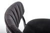 Halmar Scaun tapitat cu stofa si picioare metalice, Kai-426 Velvet Negru, l57xA54xH79 cm