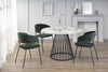 Halmar Scaun tapitat cu stofa si picioare metalice, Kai-426 Velvet Verde inchis / Negru, l57xA54xH79 cm