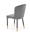 Scaun tapitat cu stofa si picioare metalice, Kai-446 Velvet Gri / Negru / Auriu, l51xA55xH86 cm (7)