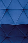 Halmar Scaun tapitat cu stofa si picioare metalice, Kai-453 Velvet Bleumarin / Negru, l48xA53xH86 cm