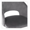 Halmar Scaun tapitat cu stofa si picioare metalice, Kai-455 Velvet Gri / Negru, l51xA57xH77 cm