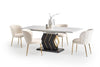 Halmar Scaun tapitat cu stofa si picioare metalice, Kai-474 Crem / Auriu, l54xA64xH80 cm