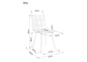 Scaun tapitat cu stofa si picioare metalice, Miley Matt Velvet Gri Deschis / Negru, l45xA53xH86 cm (1)