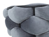 Scaun tapitat cu stofa si picioare metalice, Norwind Velvet Gri / Negru, l76xA40xH75 cm (3)