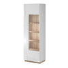 Set de mobila dining din pal si sticla, 4 piese, Futura Alb / Stejar Riviera (5)