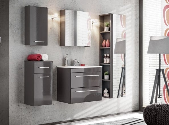 Set masca si lavoar, 60 cm / 60,5 cm, Twist Grey (3)