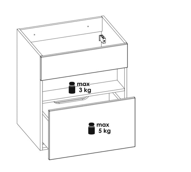 Set masca si lavoar 60 cm / 61 cm, Bahama White (3)
