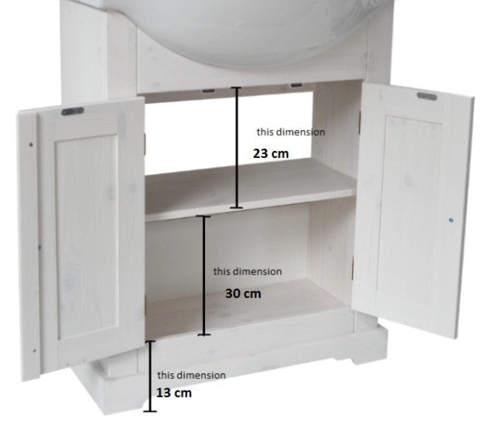 Set masca si lavoar, 65 cm, Romantic (3)