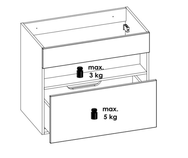 Set masca si lavoar 80 cm / 81 cm, Bahama White (5)