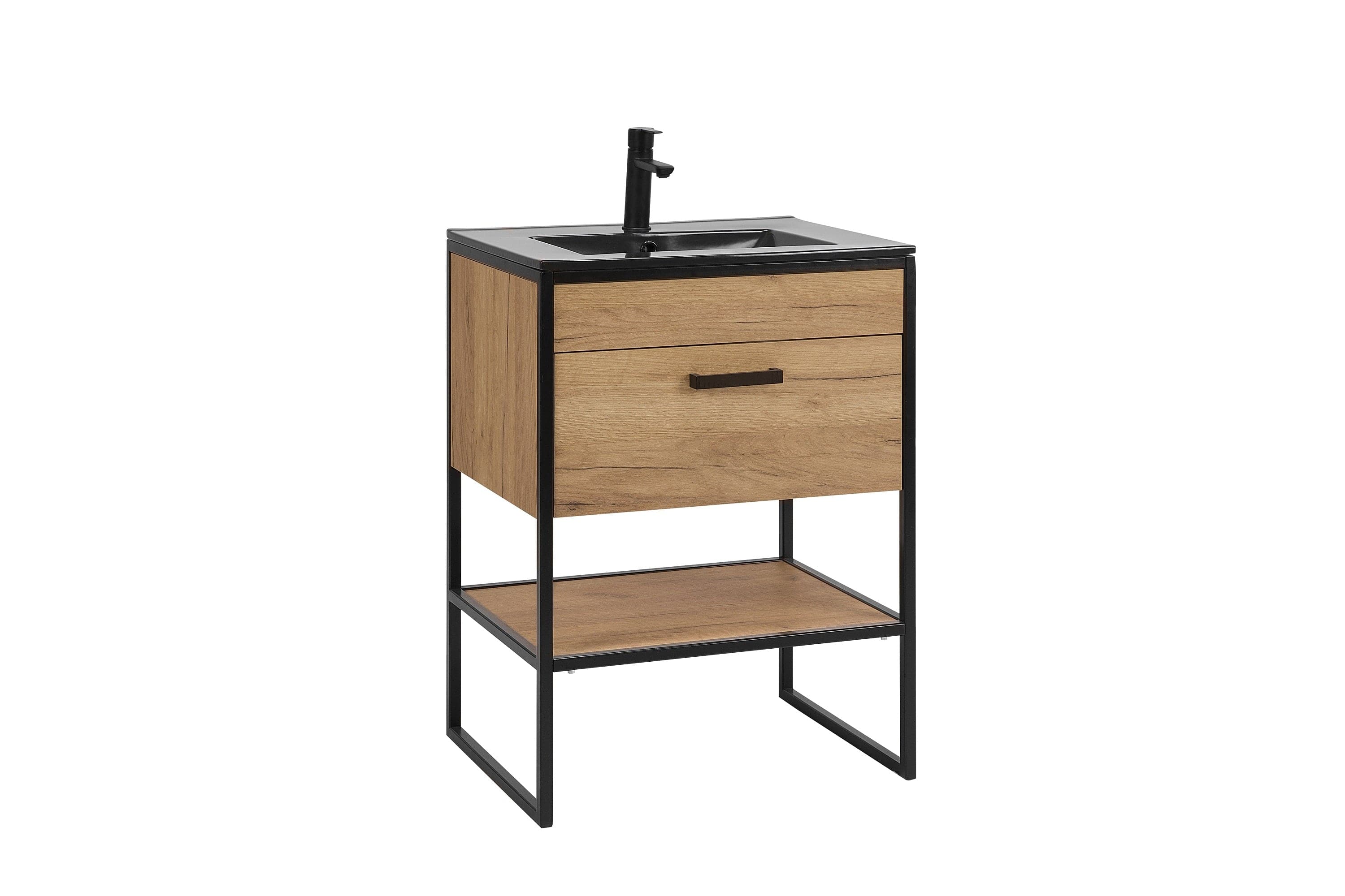 Set masca si lavoar Negru 60 cm / 61 cm, Brooklin
