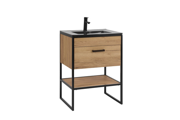 Set masca si lavoar Negru 60 cm / 61 cm, Brooklin