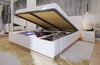 Lenart Set Mobila Dormitor din pal, cu pat 200 x 160 cm, 5 piese Dentro Alb Mat / Stejar