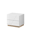 Lenart Set Mobila Dormitor din pal, cu pat 200 x 160 cm, 5 piese Futura Alb Mat / Stejar Riviera