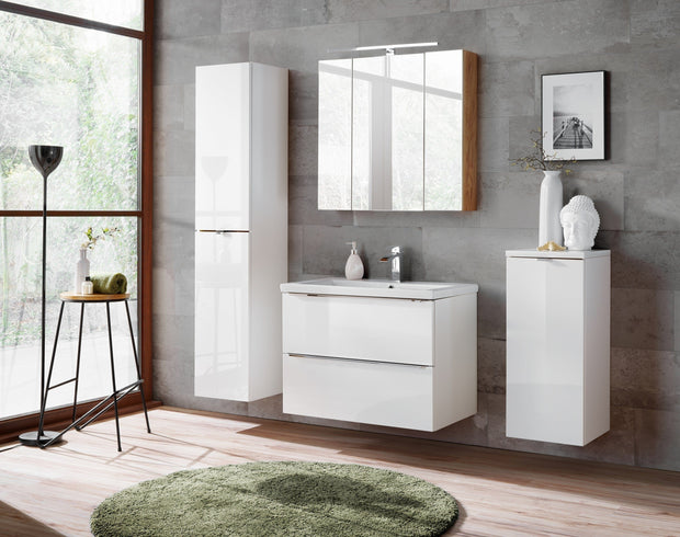 Set Mobilier pentru baie, 5 piese, Capri White XL