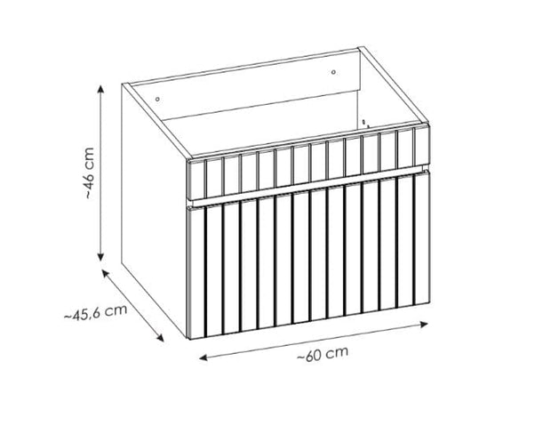 Set Mobilier pentru baie, din pal si MDF, 5 piese, 120 cm, Iconic Alb Mat (4)
