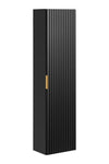 Set Mobilier pentru baie, din pal si MDF, 6 piese, 60 cm, Adel Apollo Negru Mat (5)