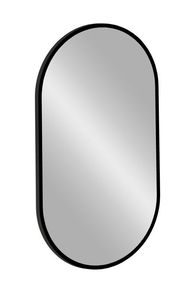 Set Mobilier pentru baie, din pal si MDF, 6 piese, 60 cm, Adel Apollo Negru Mat (9)