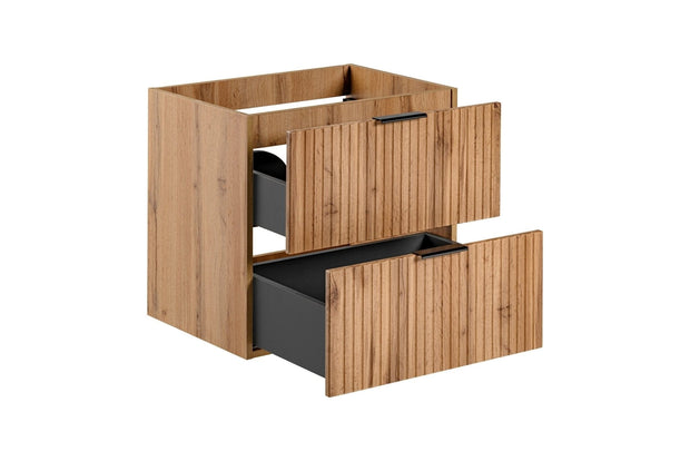 Set Mobilier pentru baie, din pal si MDF, 7 piese, 120 cm, Adel Stejar (2)