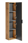 Set Mobilier pentru baie, din pal si MDF, 7 piese, 120 cm, Adel Stejar (9)