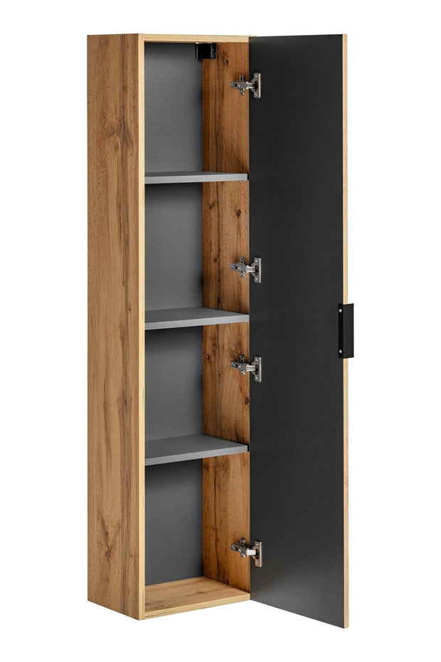 Set Mobilier pentru baie, din pal si MDF, 7 piese, 120 cm, Adel Stejar (9)