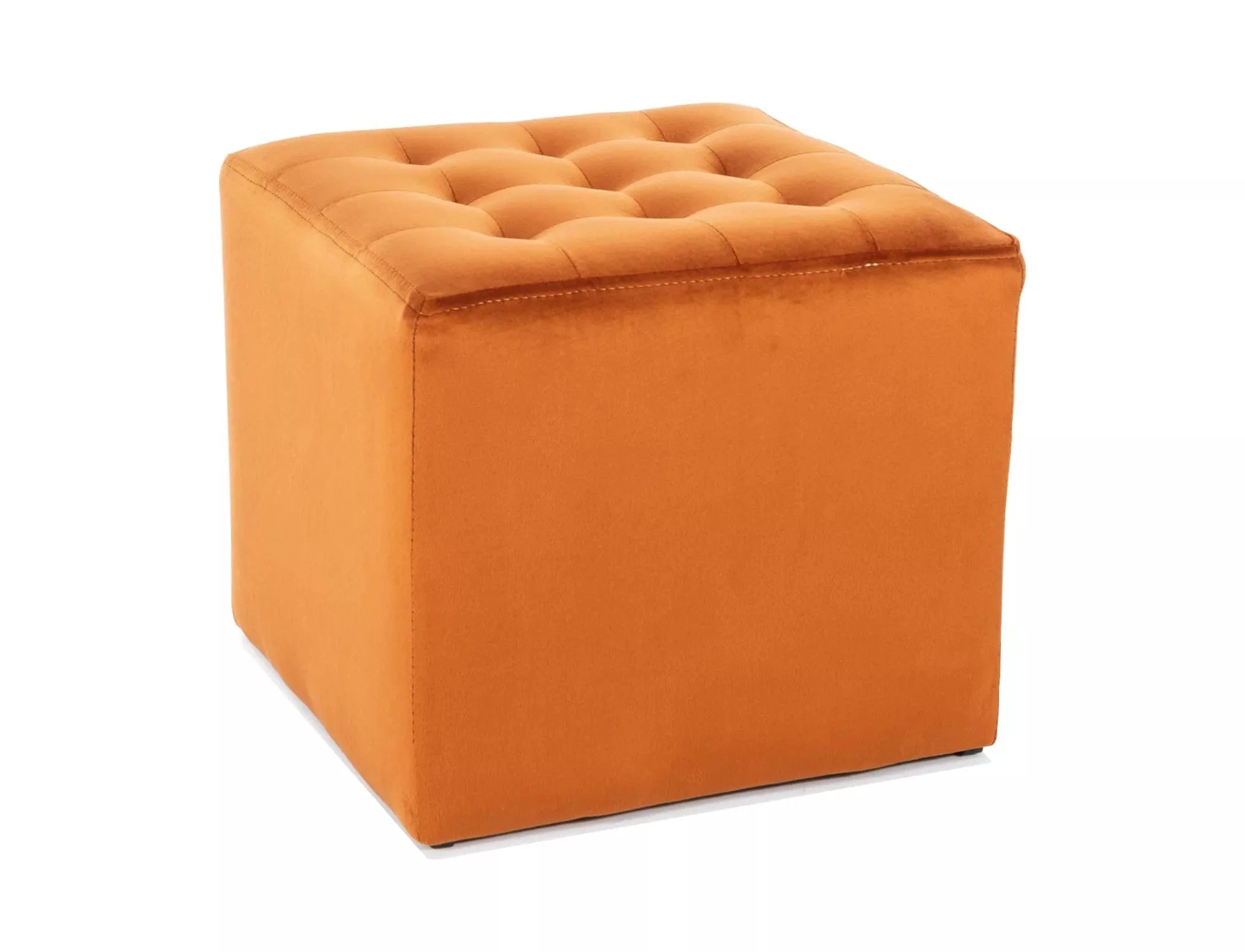 Taburet tapitat cu stofa, Lori Velvet Maro, l39xA39xH34 cm